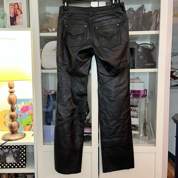 Harley Davidson Leather Riding Pants size 2 - Picture 6 of 9